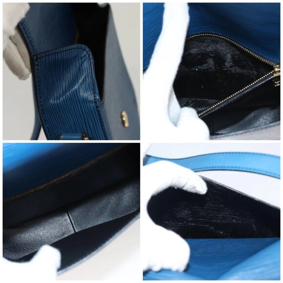 LOUIS VUITTON Epi Saint Cloud GM Shoulder Bag Toledo Blue M52195 LV Auth BA1445 - Picture 15 of 16